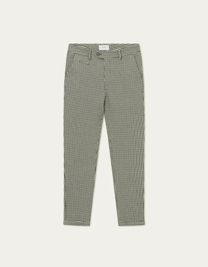 Pants Men Les Deux Como Houndstooth Suit Pants 8211 Light Desert SandBlack