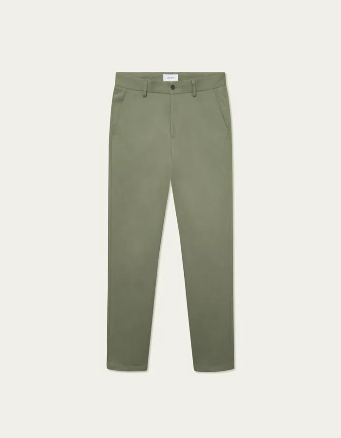 Pants Men Les Deux Como Reg Cotton Suit Pants 8211 Lichen Green