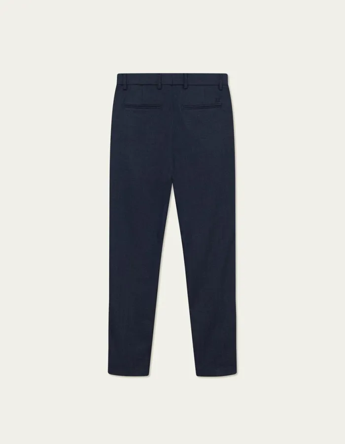 Pants Men Les Deux Como Reg Herringbone Suit Pants 8211 Dark NavyDark Grey Melange