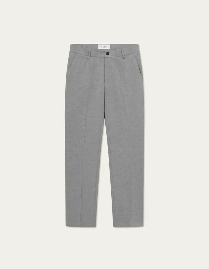 Pants Men Les Deux Como Reg Twill Pants 8211 Light Grey Melange