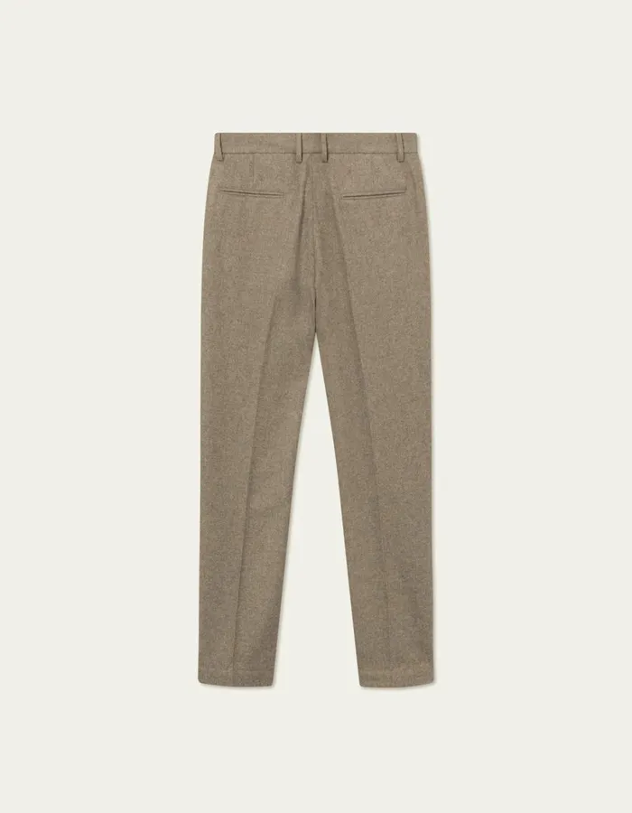 Pants Men Les Deux Como Reg Wool Suit Pants 8211 Desert Taupe Melange