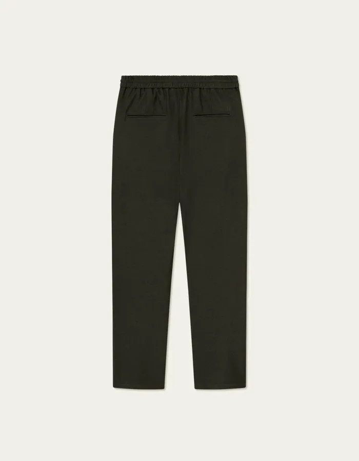 Pants Men Les Deux Como Tapered Drawstring Pants 8211 Seasonal 8211 Deep ForestCharcoal
