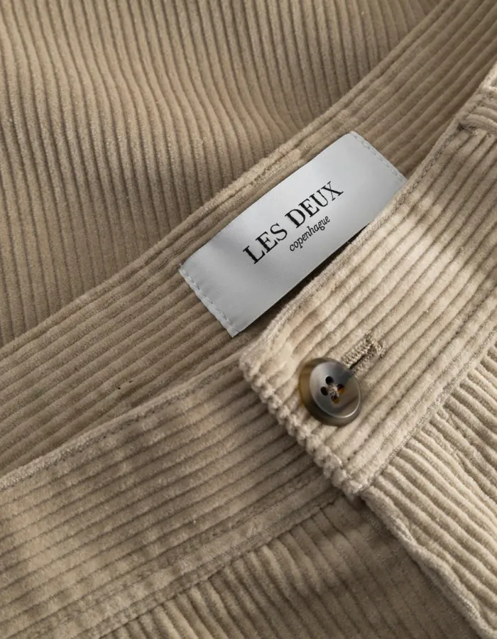 Pants Men Les Deux Kody Heavy Corduroy Pants 8211 Light Desert Sand
