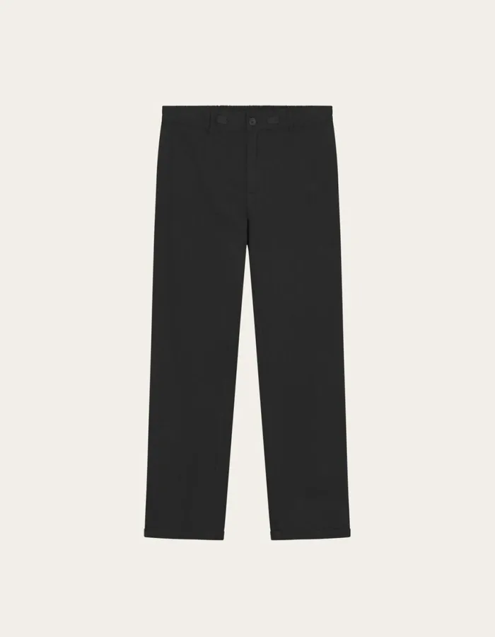 Pants Men Les Deux Pino CottonLinen Pants 8211 BlackBlack