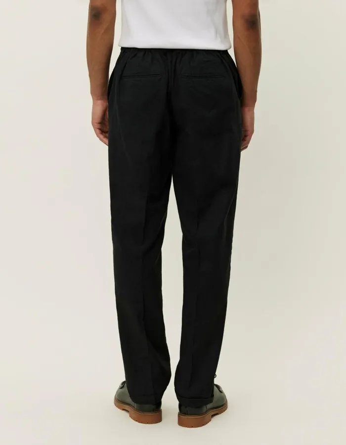 Pants Men Les Deux Pino CottonLinen Pants 8211 BlackBlack