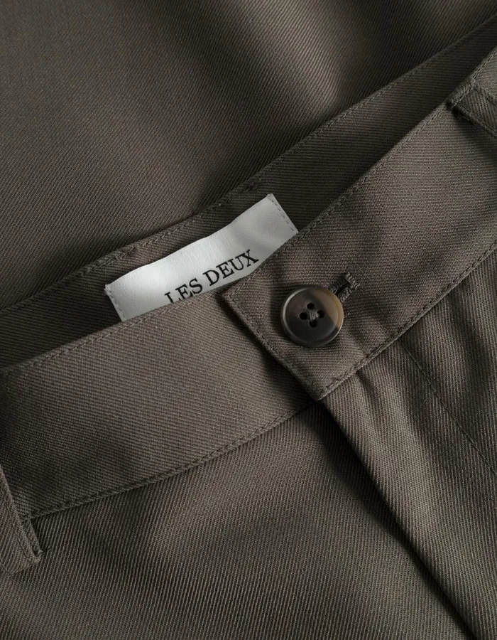 Pants Men Les Deux Reece Twill Pants 8211 Bungee Cord