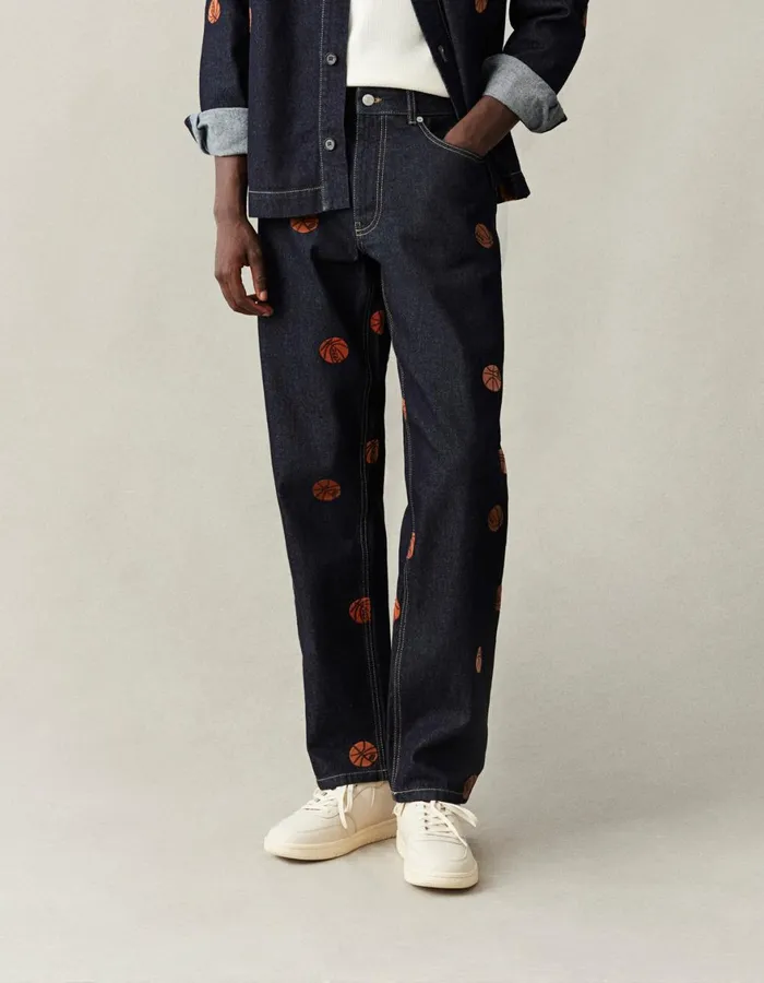 Pants Men Les Deux Ryder AOE Pants 8211 Raw Denim