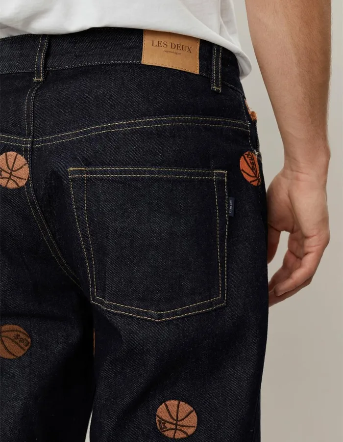 Pants Men Les Deux Ryder AOE Pants 8211 Raw Denim