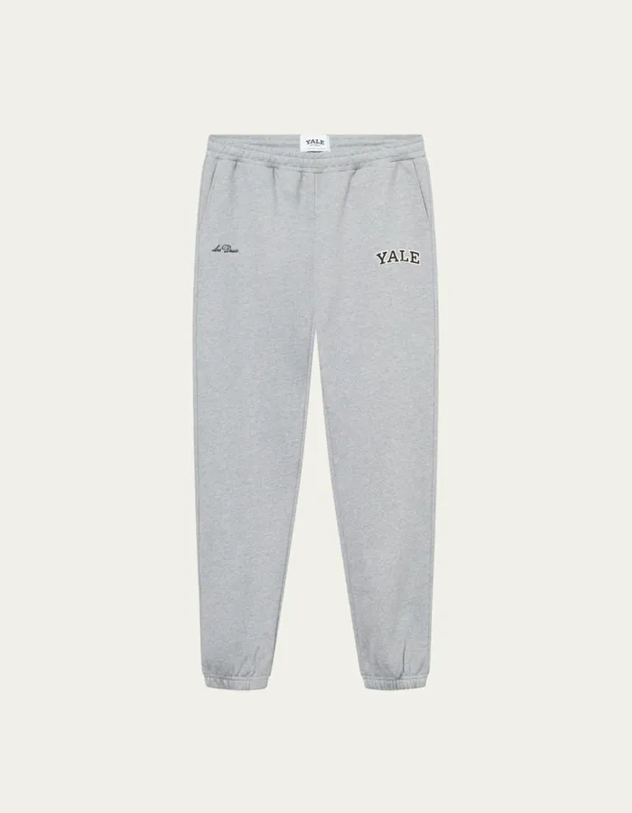 Pants Men Les Deux Yale Sweatpants 8211 Light Grey MelangeBlack