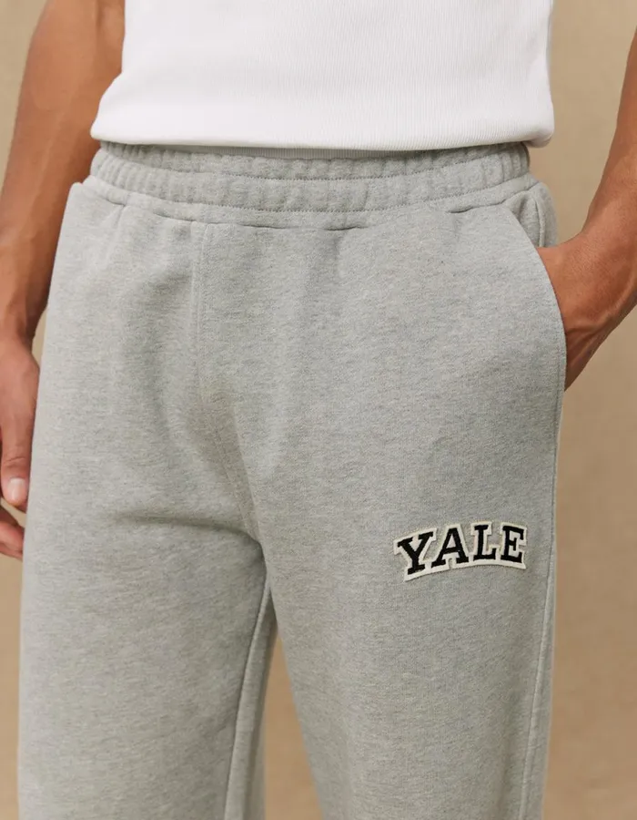 Pants Men Les Deux Yale Sweatpants 8211 Light Grey MelangeBlack