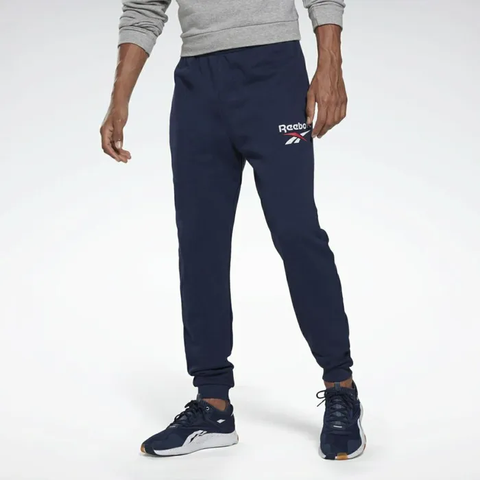 Pants Mens Reebok Identity Big Logo Joggers Vector Navy