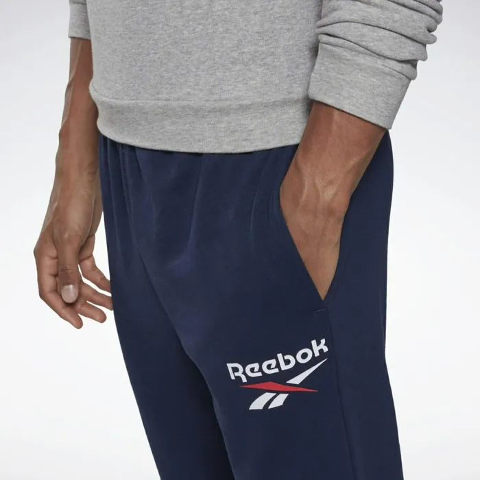 Pants Mens Reebok Identity Big Logo Joggers Vector Navy
