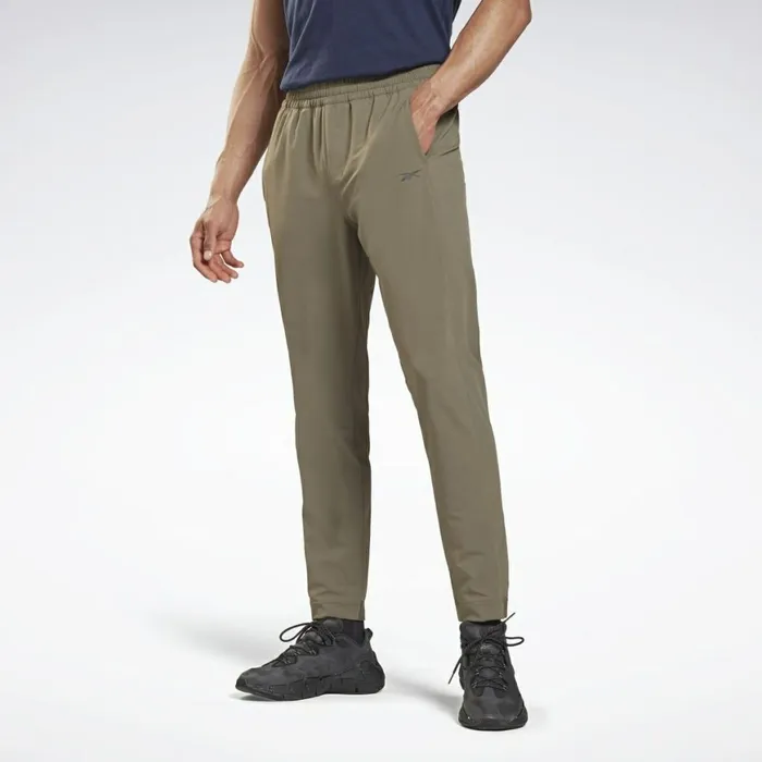 Pants Mens Reebok Performance Woven Pants Army Green