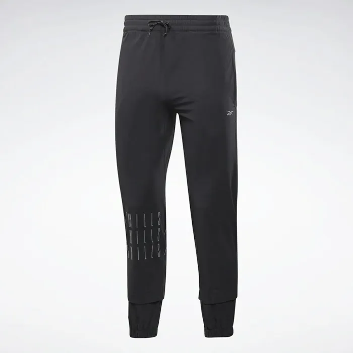 Pants MensWomens Reebok LES MILLS Woven Pants Black