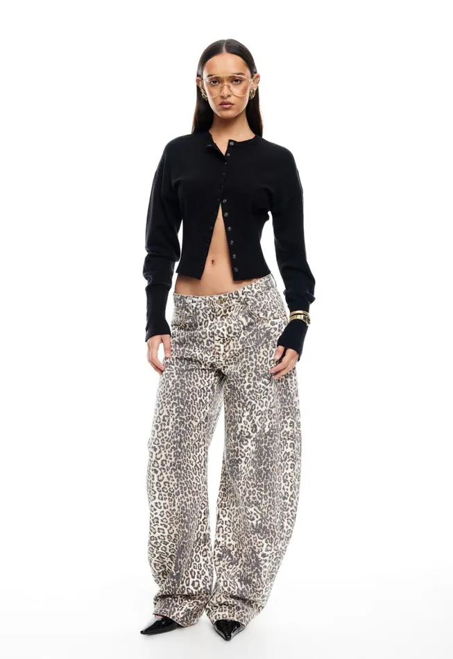 Pants Women Lioness Fashion HORSESHOE JEAN Leopard Fade Pants Women Lioness Fashion HORSESHOE JEAN Leopard Fade
