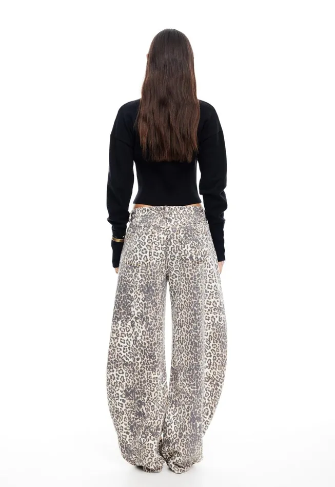 Pants Women Lioness Fashion HORSESHOE JEAN Leopard Fade Pants Women Lioness Fashion HORSESHOE JEAN Leopard Fade