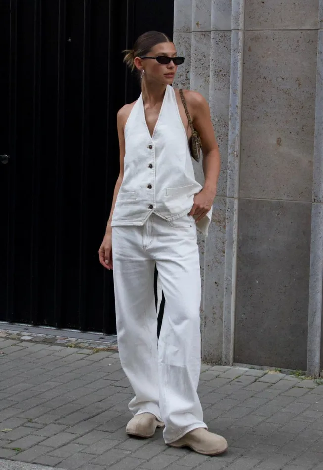Pants Women Lioness Fashion TOP MODEL JEAN Porcelain