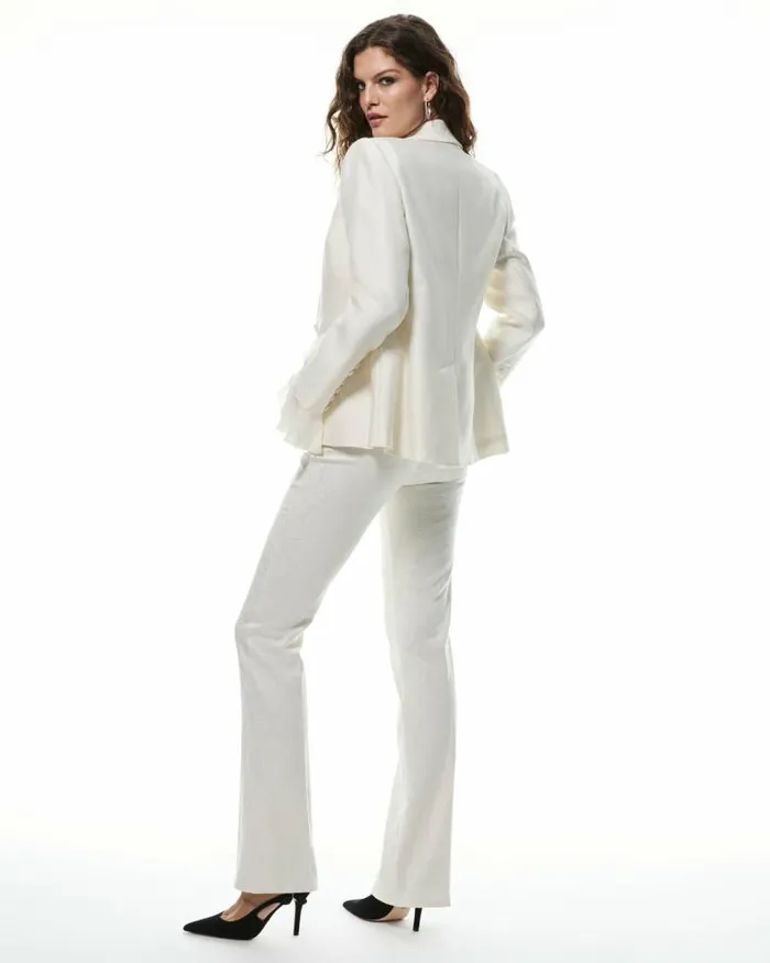 Pants Women PAIGE 20th Anniversary Capsule Naomi Trouser 8211 Freshwater Pearl