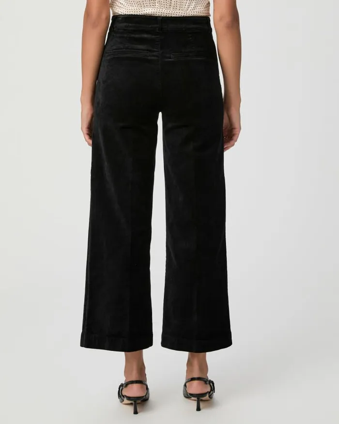 Pants Women PAIGE Anessa Wide Leg Trouser 8211 Black Velvet Pants Women PAIGE Anessa Wide Leg Trouser 8211 Black Velvet