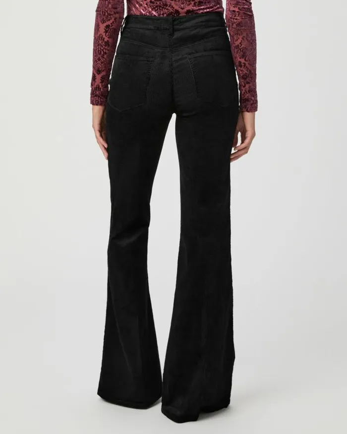 Pants Women PAIGE Charlie Flare Pant 8211 Black Corduroy Pants Women PAIGE Charlie Flare Pant 8211 Black Corduroy