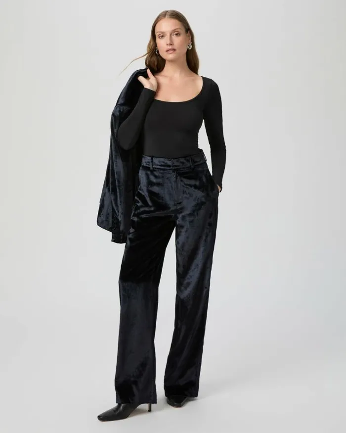 Pants Women PAIGE Chateau Pant 8211 Midnight Velvet