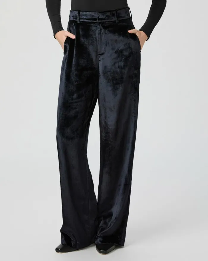 Pants Women PAIGE Chateau Pant 8211 Midnight Velvet Pants Women PAIGE Chateau Pant 8211 Midnight Velvet