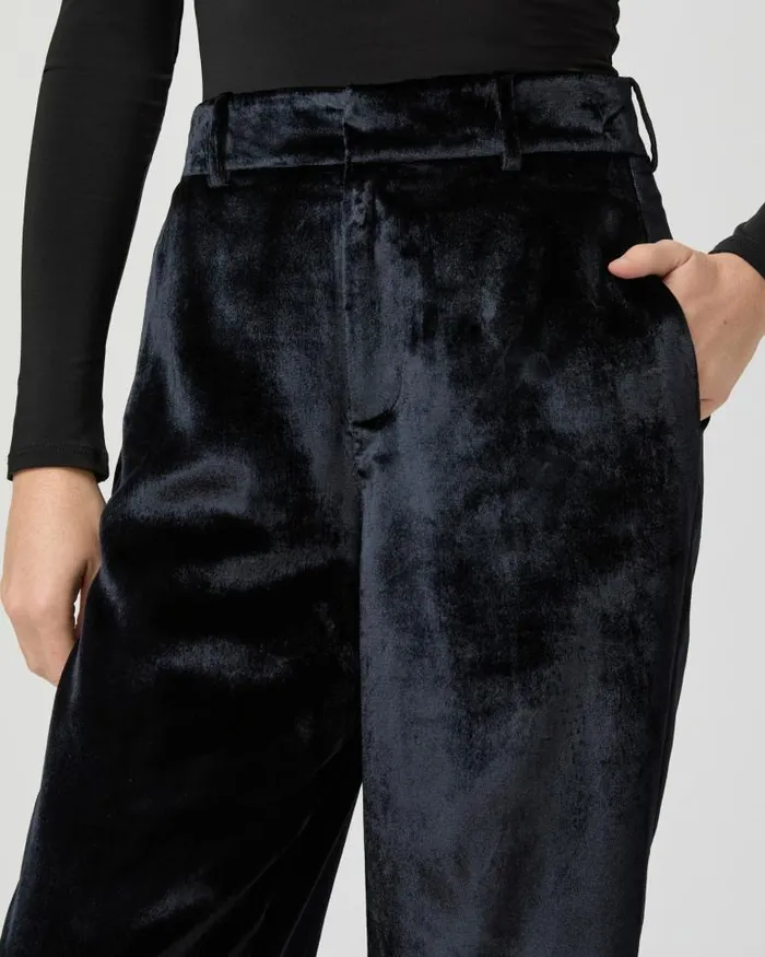 Pants Women PAIGE Chateau Pant 8211 Midnight Velvet Pants Women PAIGE Chateau Pant 8211 Midnight Velvet