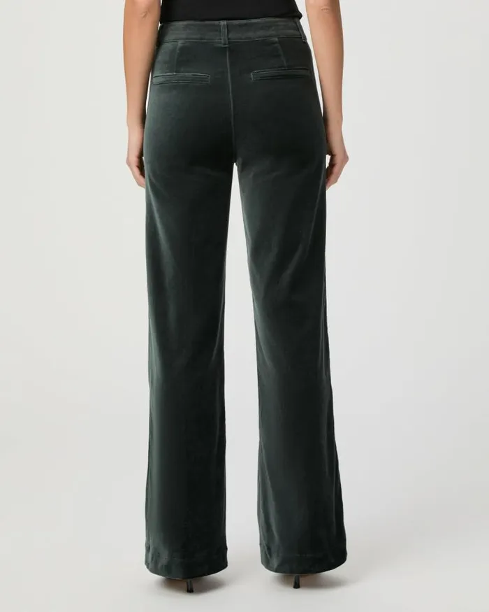 Pants Women PAIGE Leenah Trouser 32 Inch 8211 Dark Spruce Velvet Pants Women PAIGE Leenah Trouser 32 Inch 8211 Dark Spruce Velvet