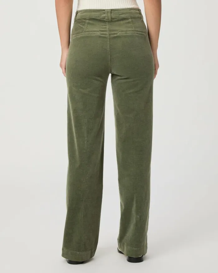 Pants Women PAIGE Sasha 32 Inch Wide Leg Pant 8211 Aloe Corduroy Pants Women PAIGE Sasha 32 Inch Wide Leg Pant 8211 Aloe Corduroy