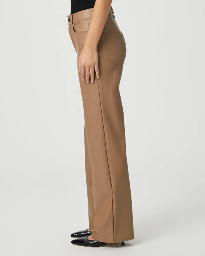 Pants Women PAIGE Sasha 32 Inch Wide Leg Pant 8211 Burnt Sugar Faux Leather Pants Women PAIGE Sasha 32 Inch Wide Leg Pant 8211 Burnt Sugar Faux Leather