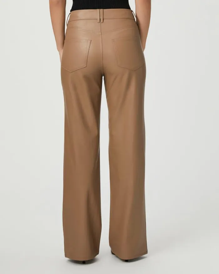 Pants Women PAIGE Sasha 32 Inch Wide Leg Pant 8211 Burnt Sugar Faux Leather Pants Women PAIGE Sasha 32 Inch Wide Leg Pant 8211 Burnt Sugar Faux Leather