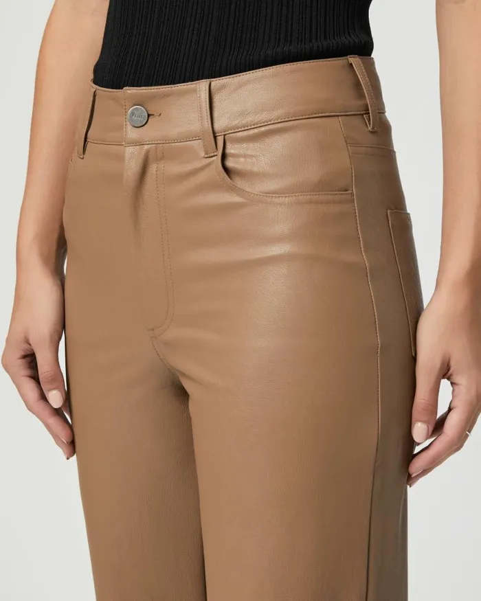 Pants Women PAIGE Sasha 32 Inch Wide Leg Pant 8211 Burnt Sugar Faux Leather Pants Women PAIGE Sasha 32 Inch Wide Leg Pant 8211 Burnt Sugar Faux Leather