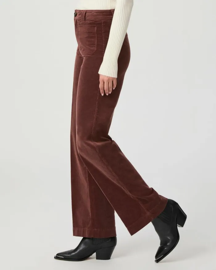 Pants Women PAIGE Sasha 32 Inch Wide Leg Pant 8211 Landslide Corduroy Pants Women PAIGE Sasha 32 Inch Wide Leg Pant 8211 Landslide Corduroy
