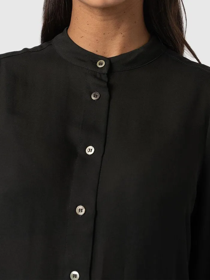 Paxton Pussybow Blouse 8211 Black Black Women Saint And Sofia Blouses and Shirts