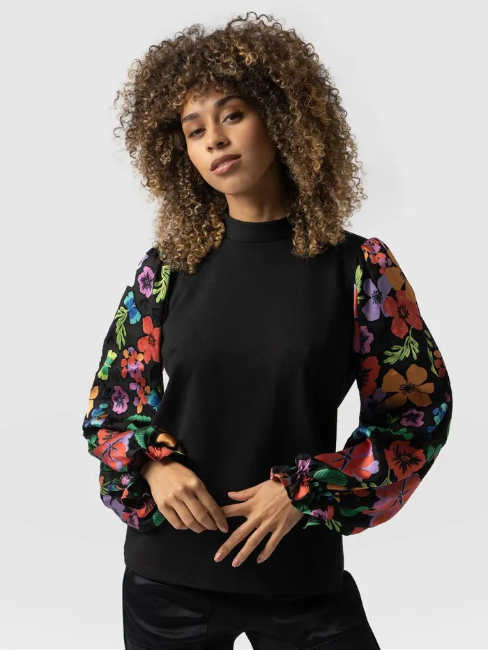 Penny Puff Sleeve Long Sleeve 8211 Pop Floral Pop Floral Women Saint And Sofia TShirts and Tanks Penny Puff Sleeve Long Sleeve 8211 Pop Floral Pop Floral Women Saint And Sofia TShirts and Tanks