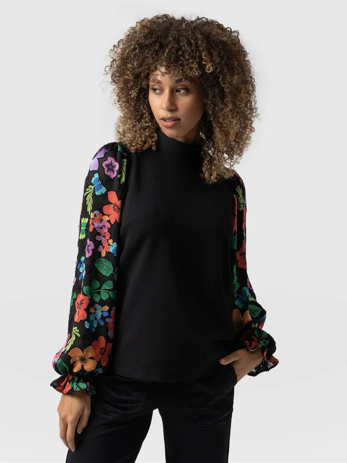Penny Puff Sleeve Long Sleeve 8211 Pop Floral Pop Floral Women Saint And Sofia TShirts and Tanks