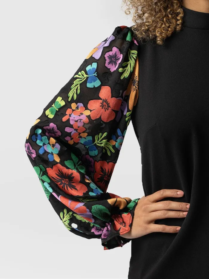 Penny Puff Sleeve Long Sleeve 8211 Pop Floral Pop Floral Women Saint And Sofia TShirts and Tanks