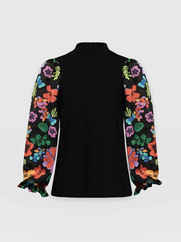 Penny Puff Sleeve Long Sleeve 8211 Pop Floral Pop Floral Women Saint And Sofia TShirts and Tanks