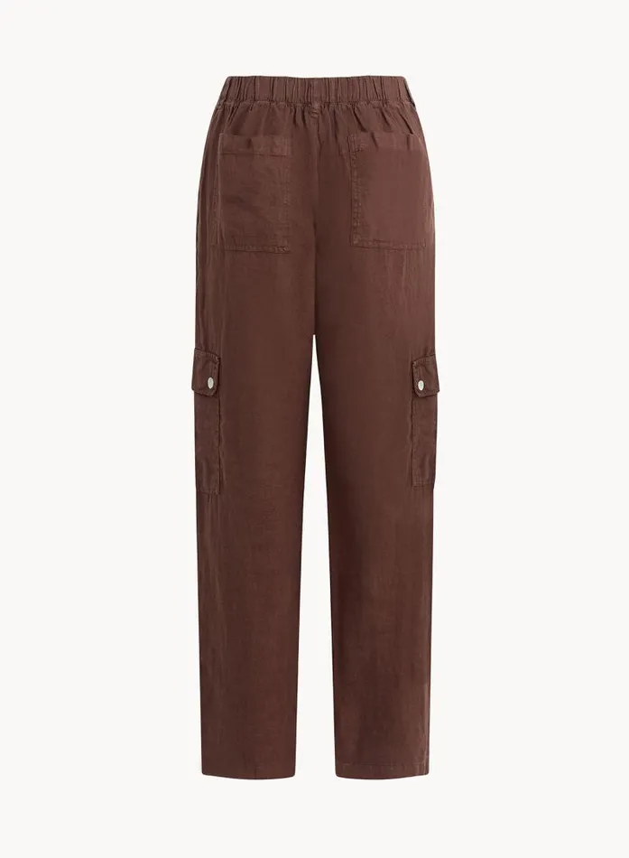 Pleated Linen Cargo Trousers 8211 Cocoa Cabana Women Bella Dahl Pants Pleated Linen Cargo Trousers 8211 Cocoa Cabana Women Bella Dahl Pants