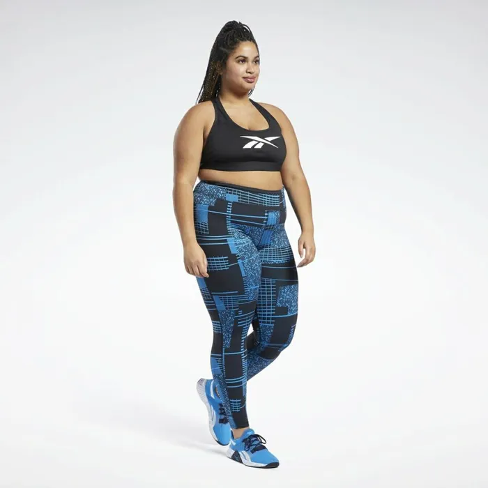 Plus Size 1X4X Womens Reebok Lux 2 Leggings Black