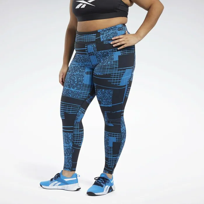 Plus Size 1X4X Womens Reebok Lux 2 Leggings Black