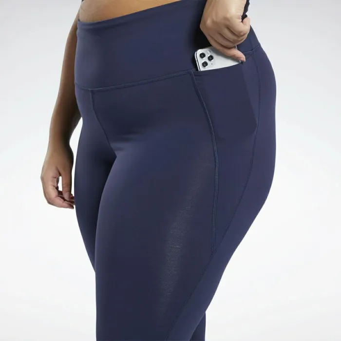 Plus Size 1X4X Womens Reebok Lux HighRise 2 Leggings Vector Navy