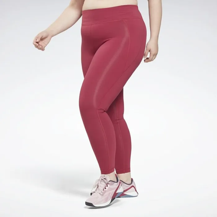 Plus Size 1X4X Womens Reebok Lux Leggings Plus Size Punch Berry