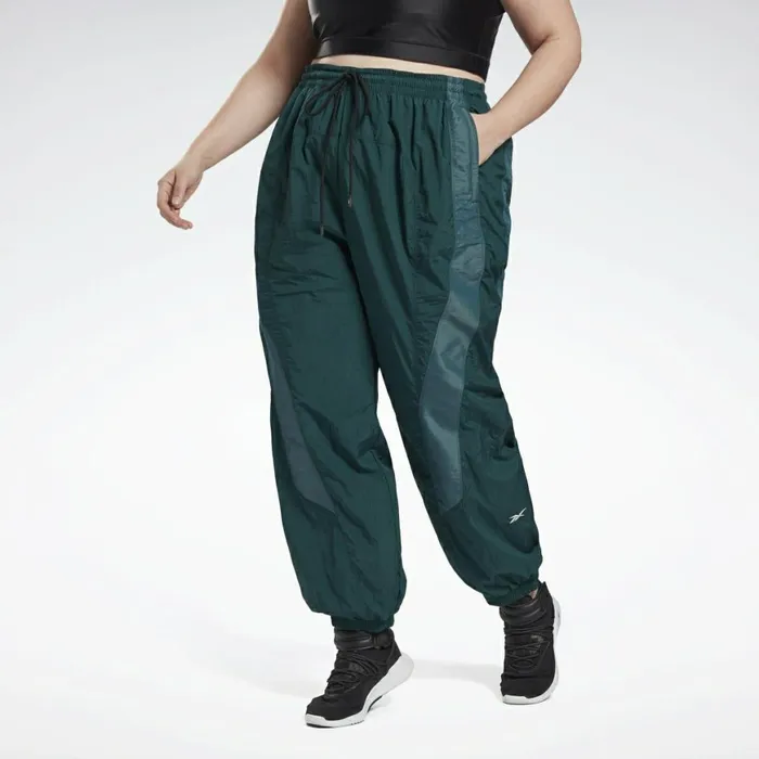 Plus Size 1X4X Womens Reebok Studio Woven Pants Plus Size Forest Green