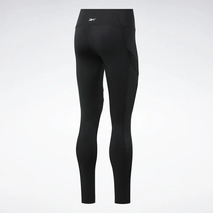 Plus Size 1X4X Womens Reebok Workout Ready Mesh Leggings Black