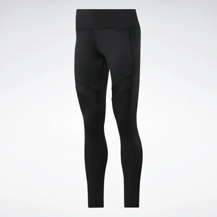Plus Size 1X4X Womens Reebok Workout Ready Mesh Leggings Black