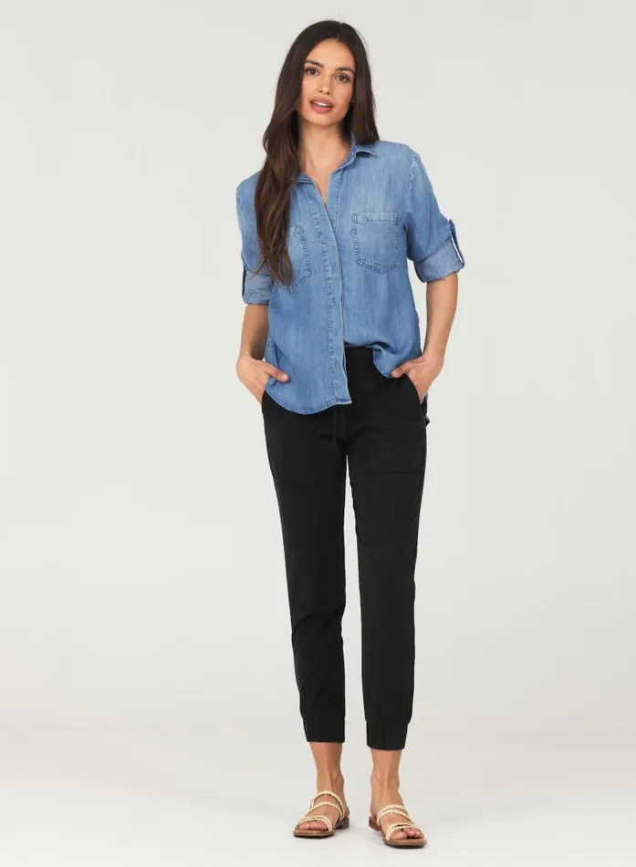 Pocket Jogger 8211 Vintage Black Women Bella Dahl Joggers Pocket Jogger 8211 Vintage Black Women Bella Dahl Joggers