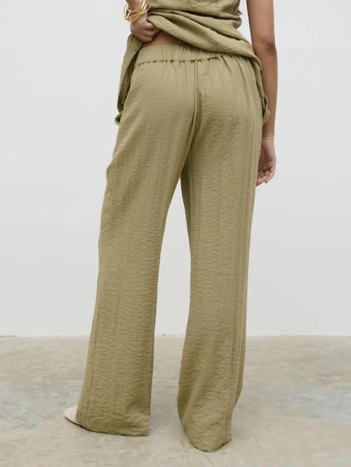Pretty Lavish Bottoms Women Remy Trousers Olive