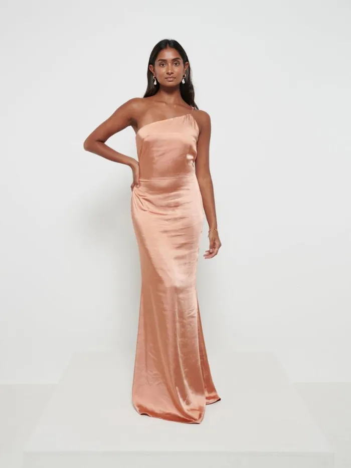Pretty Lavish Bridesmaid Dresses Women Amelia Maxi Bridesmaid Dress Matte Cinnamon Pretty Lavish Bridesmaid Dresses Women Amelia Maxi Bridesmaid Dress Matte Cinnamon