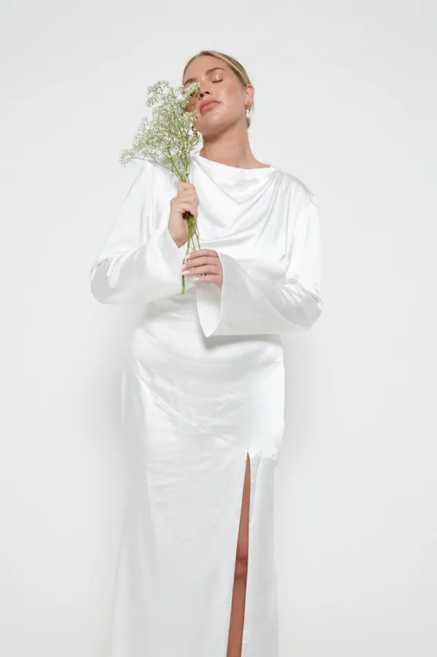 Pretty Lavish Bridesmaid Dresses Women Celina Maxi Dress Ivory